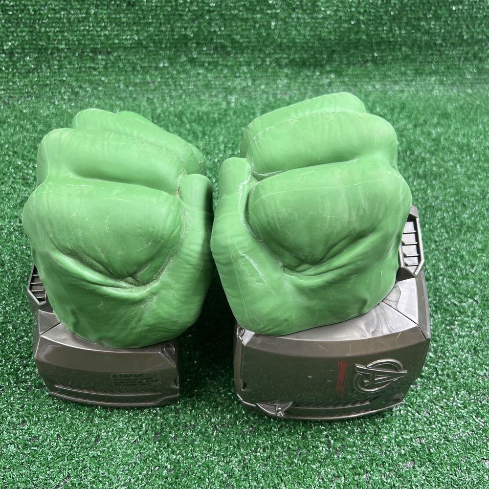 Playmation‎ Marvel Hulk Hands Fists Smash Avengers Hasbro Sound Gamma Read Desc